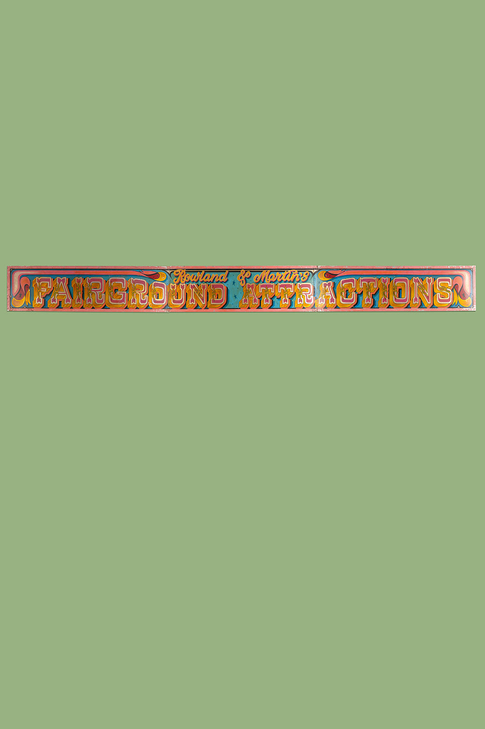 'Fairground Attractions' Metal Sign (3 parts) <p>W:626cm D:5cm H:61.5cm </p>