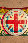 'God Save the Queen' Metal Fairground Sign <p>W:240cm D:0.2cm H:69cm </p>
