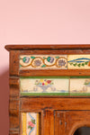 Vintage Wooden Sideboard with Tiles