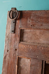 Vintage Wooden Wall Mirror with Tiles