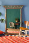 Blue & White Vintage Wall Mirror