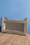 Slate Grey Vintage Wall Mirror <p>W:69cm D:6cm H:47cm </p>