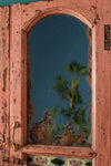 Pair of Pink Door Panel Mirrors