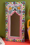 Hand Painted Vintage Arch Mirror (Re-worked) - 11