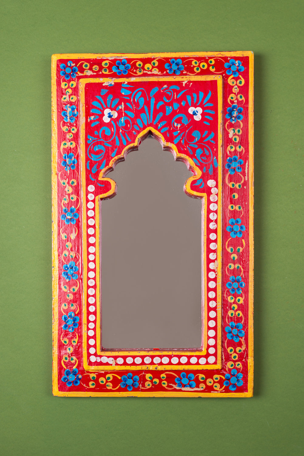 Hand Painted Vintage Arch Mirror (Re-worked) - 37