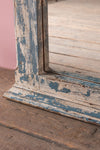 White & Blue Vintage Wall Mirror