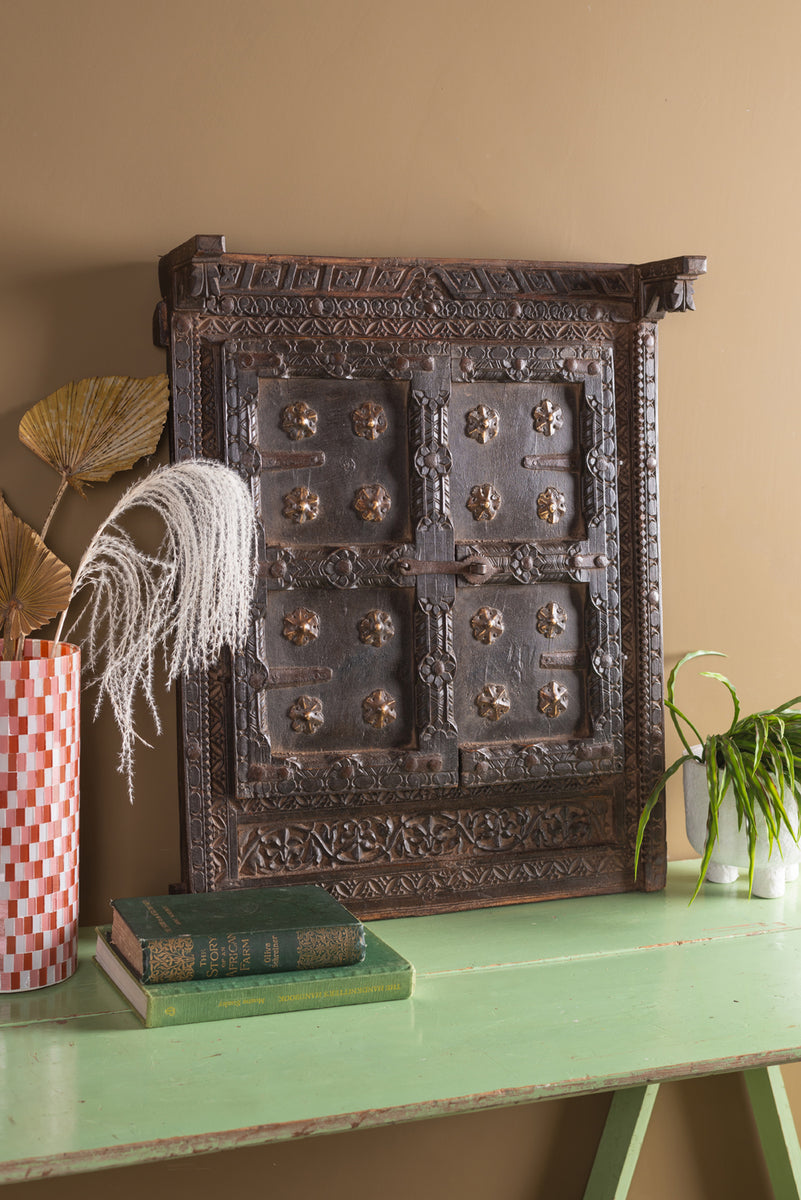 Vintage Wooden Window Mirror W56cm D15cm H67cm Ian Snow Ltd