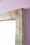 Vintage Wooden Rectangular Mirror - 04