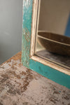 Vintage Wooden Rectangular Mirror - 17