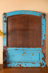 Baby Blue Vintage Wall Mirror <p>W:75cm D:3cm H:99cm </p>