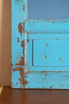 Baby Blue Vintage Wall Mirror <p>W:75cm D:3cm H:99cm </p>