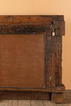 Carved Vintage Blue Wall Mirror <p>W:111cm D:25cm H:110cm </p>