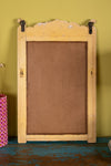 Pale Grey Vintage Carved Wall Mirror <p>W:48cm D:2cm H:76cm </p>