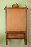 Wooden Vintage Temple Style Wall Mirror <p>W:44cm D:15cm H:78cm </p>
