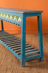 Vintage Blue Tiled Console Table
