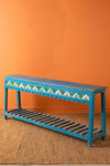 Vintage Blue Tiled Console Table
