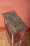 Vintage Red Wooden Shelves <p>W:52cm D:29cm H:108cm </p>