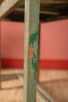 Vintage Green Wooden Table <p>W:85cm D:54cm H:77cm </p>
