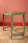 Vintage Green Wooden Table <p>W:85cm D:54cm H:77cm </p>