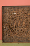 Vintage Carved Wooden Panel