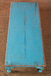 Blue & Pink Vintage Coffee Table <p>W:152cm D:59cm H:29cm </p>