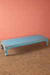Blue & Pink Vintage Coffee Table <p>W:152cm D:59cm H:29cm </p>