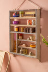Vintage Cream & Grey Wall Shelves
