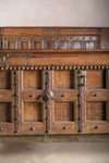 Grand Vintage Wooden Bed <p>W:224cm D:235cm H:152cm </p>