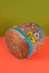 Vintage Hand Painted Wooden Pot (Re-worked) - 322