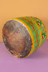 Vintage Hand Painted Wooden Pot (Re-worked) - 325