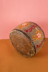 Vintage Hand Painted Wooden Pot (Re-worked) - 339