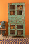 Pale Blue Vintage Double Cabinet