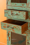 Pale Blue Vintage Double Cabinet