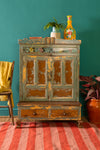 Vintage Grey Temple Cabinet