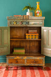 Vintage Grey Temple Cabinet