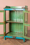 Small Vintage Blue Glazed Cabinet