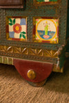 Vintage Wooden Chest with Tiles