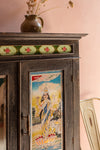 Dark Vintage Almirah with Indian Painting
