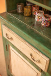 Green & White Vintage Dresser