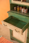Green & White Vintage Dresser