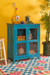 Blue Vintage Glazed Cabinet