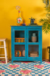 Blue Vintage Glazed Cabinet