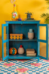 Blue Vintage Glazed Cabinet