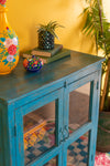 Blue Vintage Glazed Cabinet