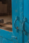 Blue Vintage Sideboard with Mirror