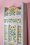 Stunning Hand Painted Four Panel Screen