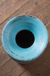 Hand Painted Vintage Large Wooden Pot (Re-worked) - 14