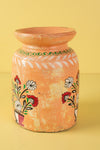 Hand Painted Vintage Large Wooden Pot (Re-worked) - 29