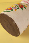 Hand Painted Vintage Large Wooden Pot (Re-worked) - 30