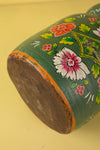 Hand Painted Vintage Large Wooden Pot (Re-worked) - 32